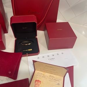 LOVE GOLD BRACELET SIZE 15CM - AUTHENTIC
